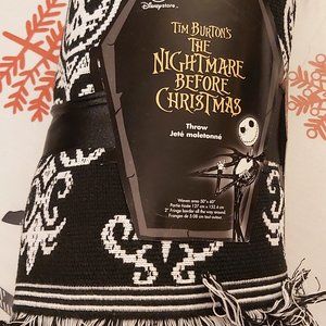 NIGHTMARE BEFORE CHRISTMAS WOVEN THROW BLANKET JACK SKELLINGTON DISNEY